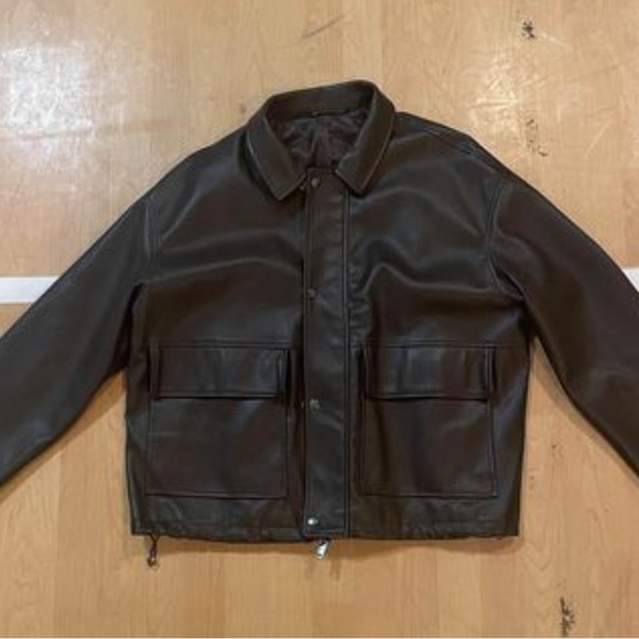 Zara leather jacket men L - Picture 1 of 2